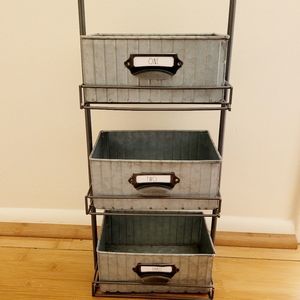 Rae Dunn Metal Organizer One Two Three